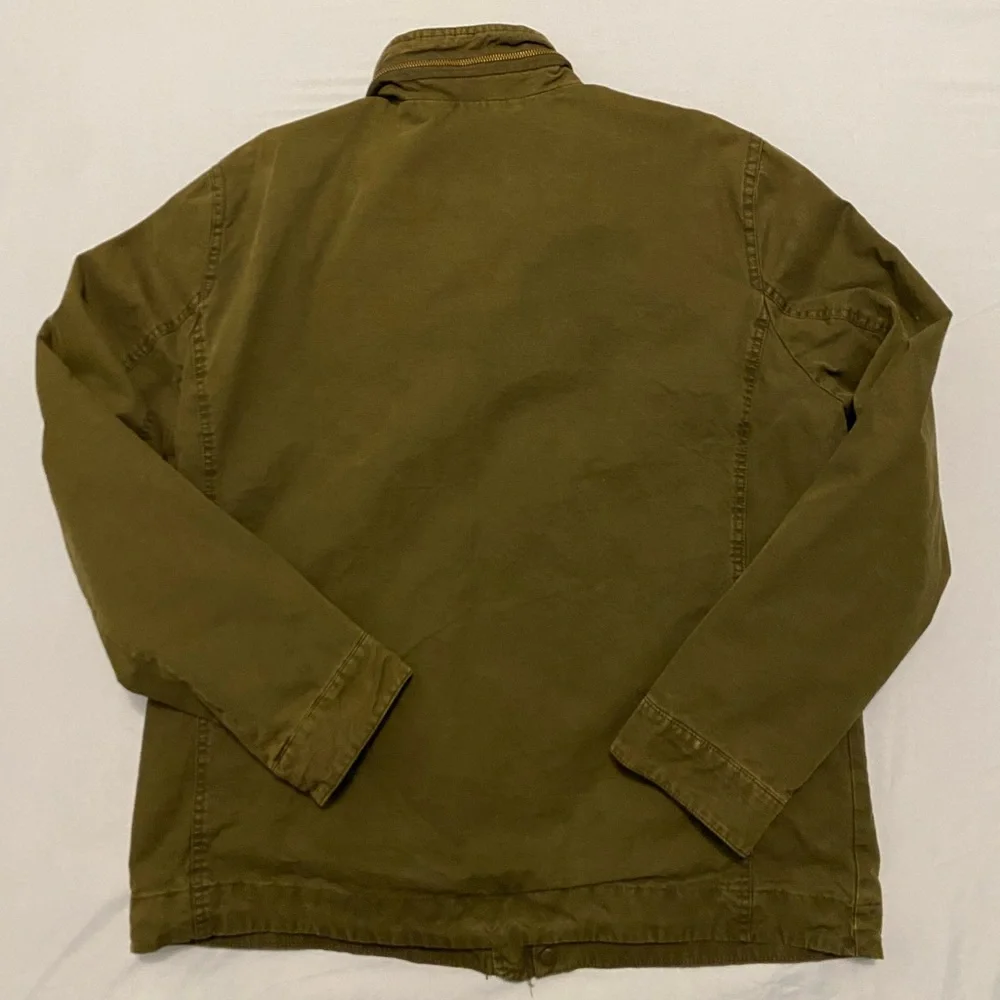 G.H. Bass & Co. Men’s Military Field Jacket Green Olive Large Full Zip Pockets - Picture 16 of 16